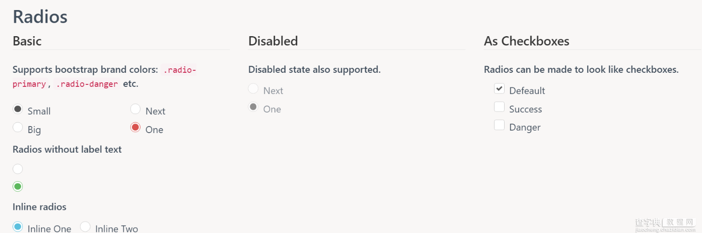 Bootstrap复选框和单选按钮美化插件(推荐)2