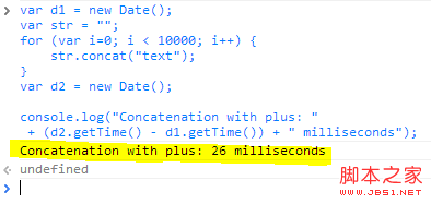你必须知道的JavaScript 中字符串连接的性能的一些问题2