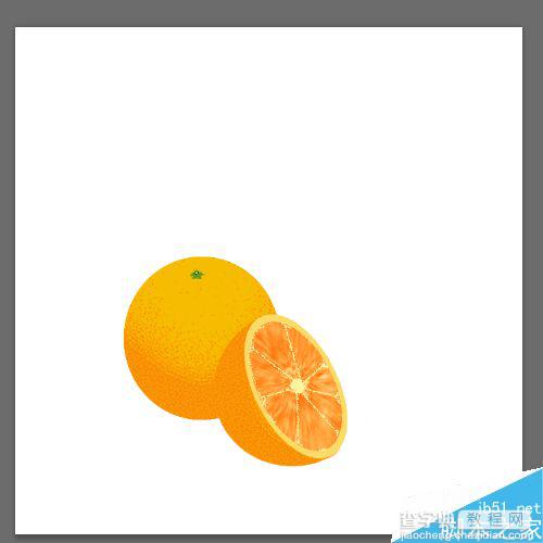 ps绘制一个漂亮逼真的橙子19