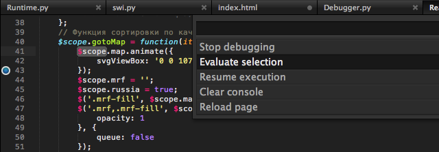 Web Inspector：关于在 Sublime Text 中调试Js的介绍5