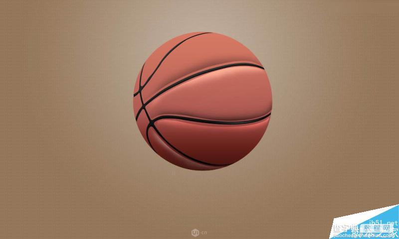 Photoshop绘制超逼真的立体篮球效果图9
