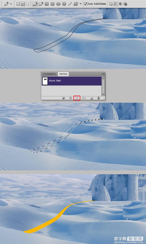 photoshop将荒漠场景打造出迪士尼风格的雪景图44