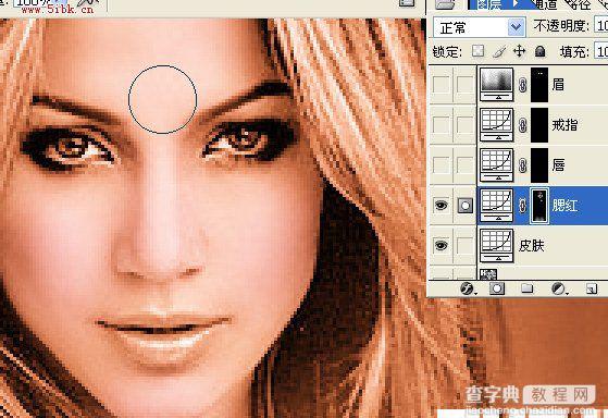 Photoshop 黑白的杂志封面上色8