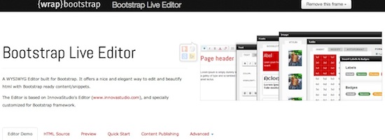 15款最好的Bootstrap在线编辑器3