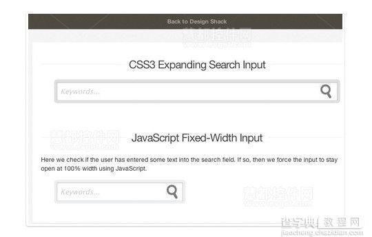 CSS3,HTML5和jQuery搜索框集锦7