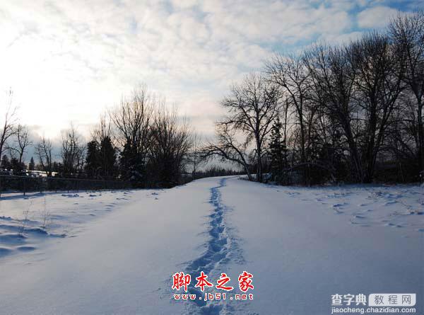 photoshop合成制作漂亮的雪景卡通乐园58