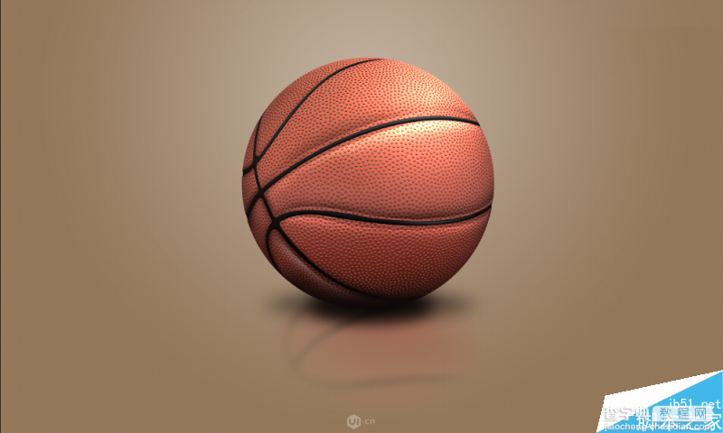 Photoshop绘制超逼真的立体篮球效果图22