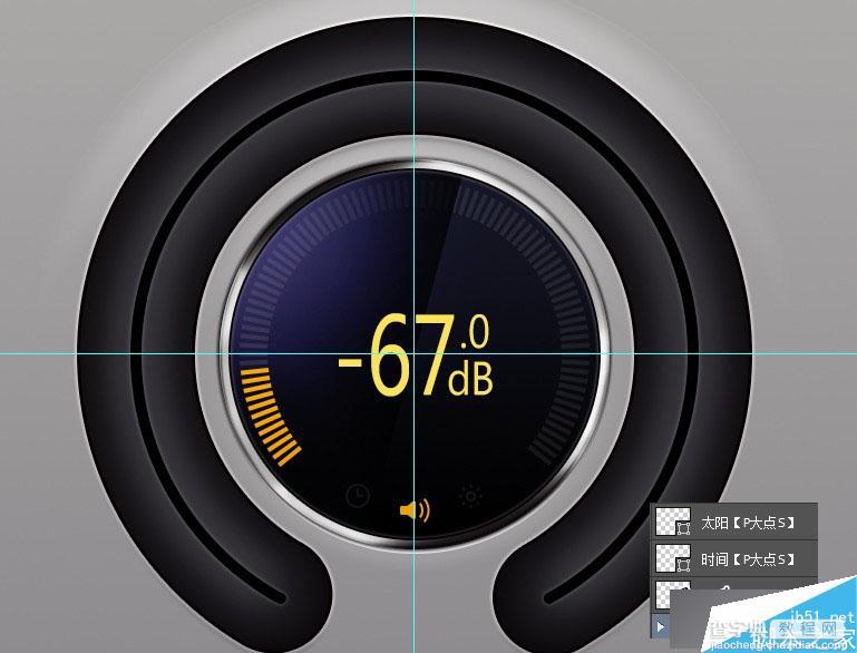 PS鼠绘超精致的噪音分贝检测仪UI界面40
