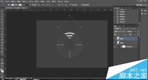 ps怎么画无线网图标? ps利用布尔运算制作无线信号图标的技巧8