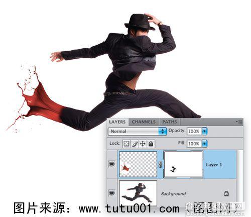 Photoshop人物泼墨特效合成教程5