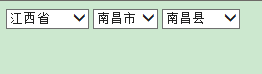 javascript实现简单的省市区三级联动1