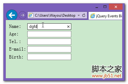 jQuery 绑定事件到动态创建的元素上的方法实例3