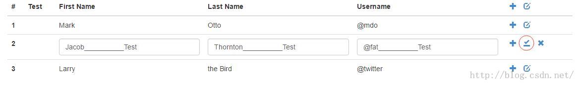 基于Bootstrap使用jQuery实现简单可编辑表格3