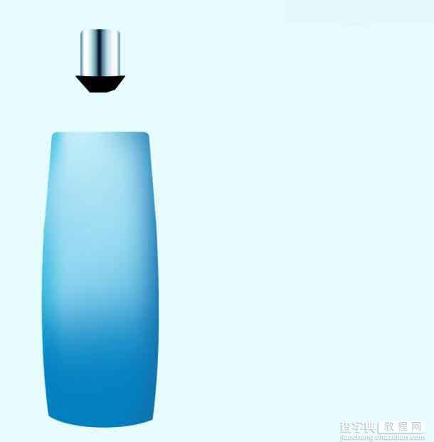 Photoshop绘制清新风格的蓝色化妆品包装瓶7