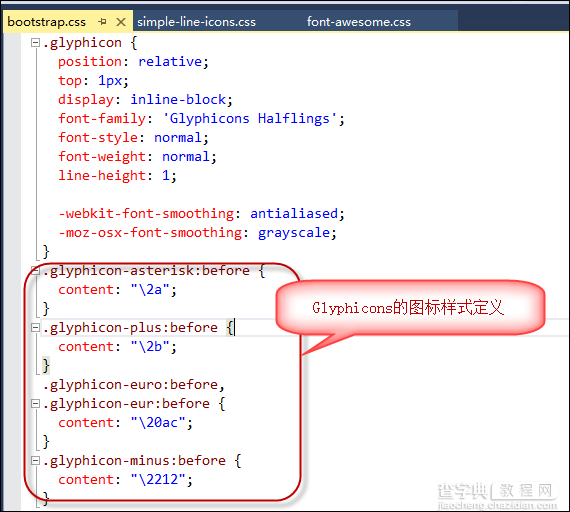 基于BootStrap Metronic开发框架经验小结【四】Bootstrap图标的提取和利用12