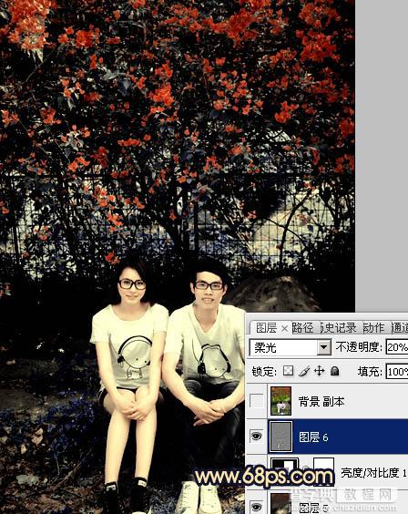 photoshop 影楼经典蓝黄色图片调色方法22