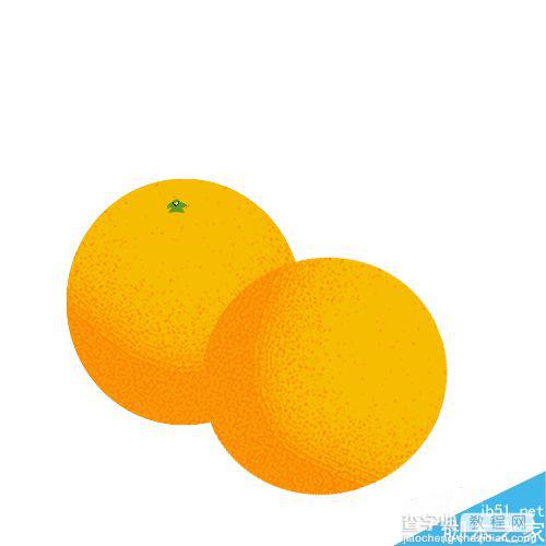 ps绘制一个漂亮逼真的橙子9