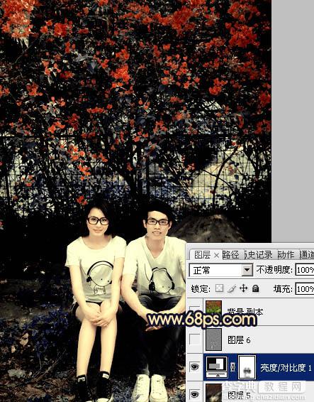 photoshop 影楼经典蓝黄色图片调色方法21