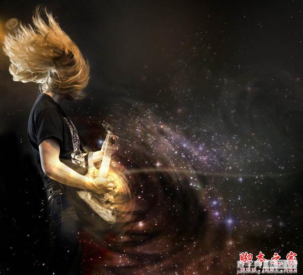 Photoshop设计制作出动感的摇滚音乐海报21