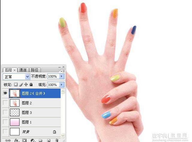 Photoshop使用另类方法给手抠图21