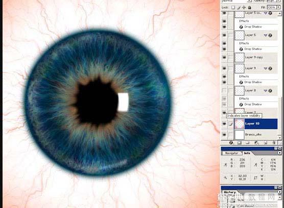 photoshop 滤镜制作瞳孔放大图23