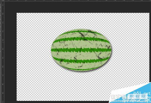 ps利用滤镜制作逼真的西瓜11