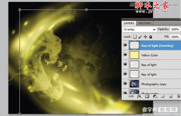 Photoshop绘制出梦幻绚丽光线效果6