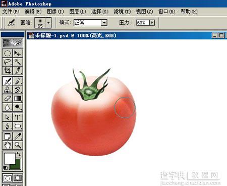 PHOTOSHOP鼠绘出逼真蕃茄教程12