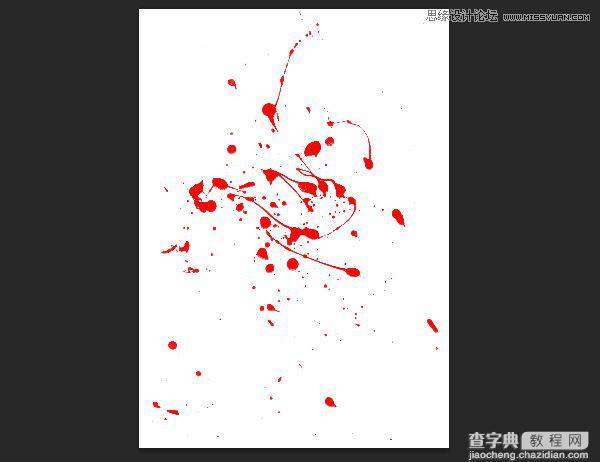 Photoshop纯手工创建高清晰血迹喷溅效果笔刷教程11