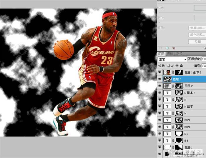 Photoshop制作精彩的篮球球星海报实例教程39