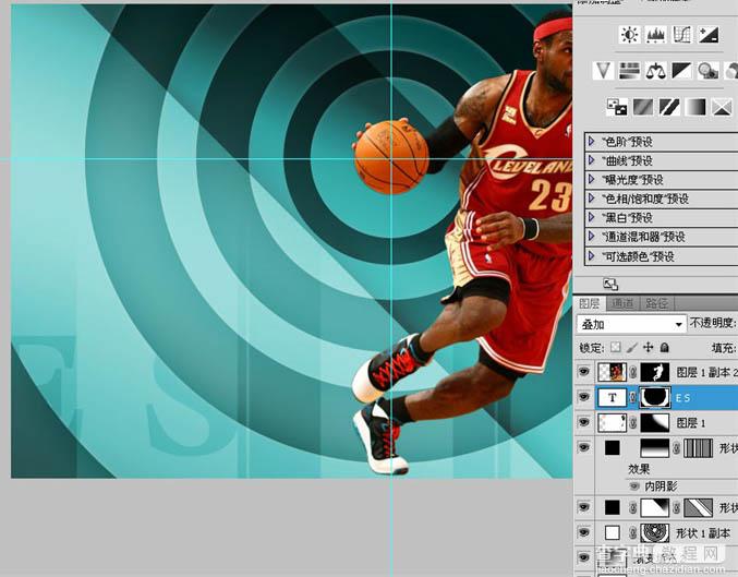 Photoshop制作精彩的篮球球星海报实例教程27