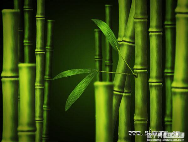 Photoshop打造漂亮的翠竹壁纸1