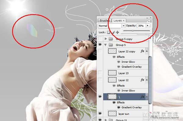 photoshop 打造一张绝美的真人插画41