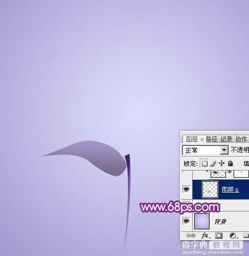 Photoshop设计制作出漂亮的紫色3D马蹄莲花朵10