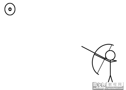 ps绘制一个小人射箭的gif动图1