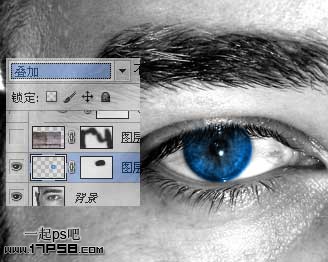 Photoshop打造发光的蓝色数码眼睛4