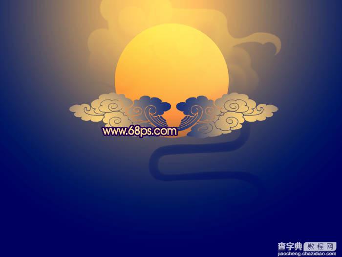 Photoshop打造出中国特色古色古香的中秋贺卡12