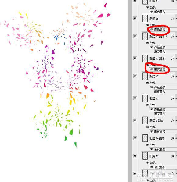 ps三步打造绚丽的碎块剪影人像6