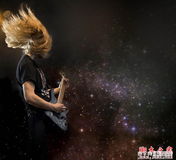 Photoshop设计制作出动感的摇滚音乐海报8