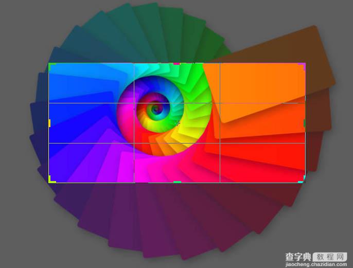 photoshop利用图层样式及路径工具制作绚丽的螺旋叠加手机彩色壁纸25