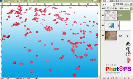 Photoshop水里的红花抠图处理教程15