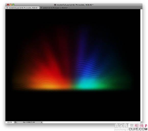 Photoshop打造简单时尚的彩色放射光束12