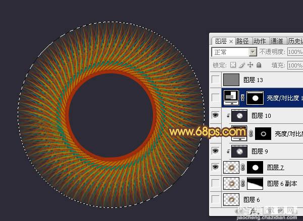 Photoshop制作出类似编织效果的抽象光束立体图形19