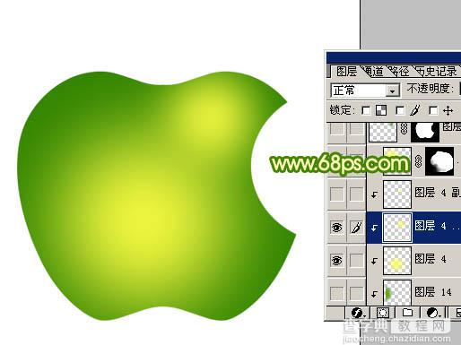 Photoshop 水晶风格苹果图标制作教程6