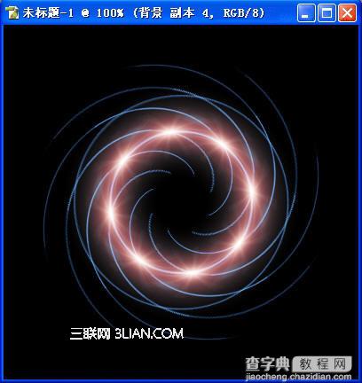 PS利用滤镜打造发光螺线特效1