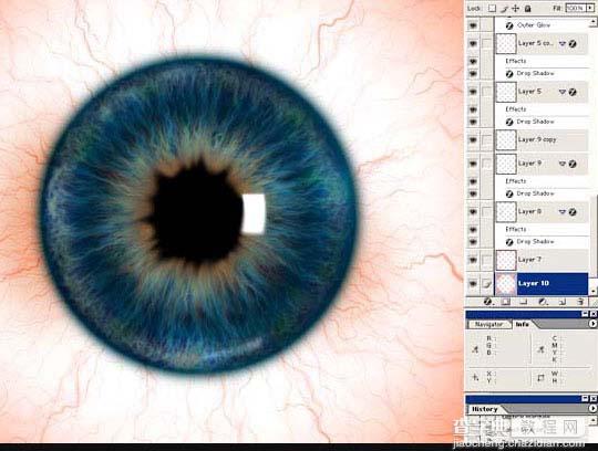 photoshop 滤镜制作瞳孔放大图24