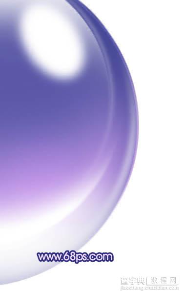 Photoshop制作出光感漂亮的紫色立体水晶球18