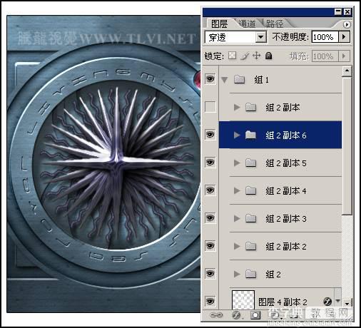 photoshop 制作罗盘游戏中罗盘指针旋转动画13