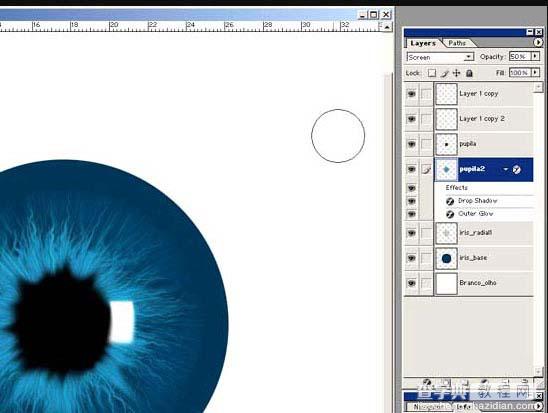 photoshop 滤镜制作瞳孔放大图12