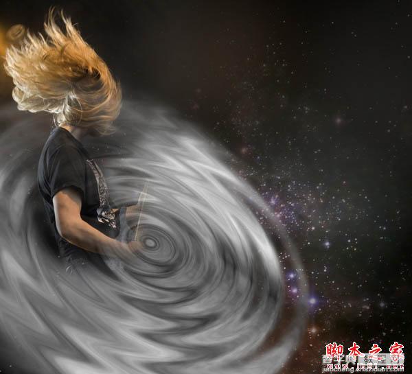Photoshop设计制作出动感的摇滚音乐海报11